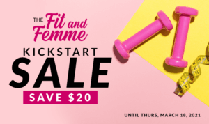 The Fit and Femme Kickstart Sale Banner